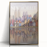 New Yorker Poster - 2003 New York Skyline Reflection Art