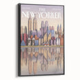 New Yorker Poster - 2003 New York Skyline Reflection Art