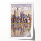 New Yorker Poster - 2003 New York Skyline Reflection Art