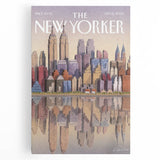 New Yorker Poster - 2003 New York Skyline Reflection Art