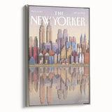 New Yorker Poster - 2003 New York Skyline Reflection Art
