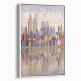 New Yorker Poster - 2003 New York Skyline Reflection Art