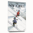 New Yorker Poster - 2000 Skiers Racing Down the Mountain Art Print