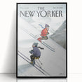 New Yorker Poster - 2000 Skiers Racing Down the Mountain Art Print