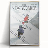 New Yorker Poster - 2000 Skiers Racing Down the Mountain Art Print