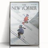 New Yorker Poster - 2000 Skiers Racing Down the Mountain Art Print