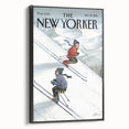 New Yorker Poster - 2000 Skiers Racing Down the Mountain Art Print