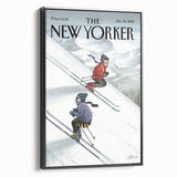 New Yorker Poster - 2000 Skiers Racing Down the Mountain Art Print