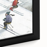 New Yorker Poster - 2000 Skiers Racing Down the Mountain Art Print