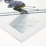 New Yorker Poster - 2000 Skiers Racing Down the Mountain Art Print