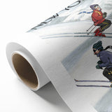 New Yorker Poster - 2000 Skiers Racing Down the Mountain Art Print