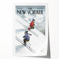 New Yorker Poster - 2000 Skiers Racing Down the Mountain Art Print