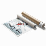 New Yorker Poster - 2000 Skiers Racing Down the Mountain Art Print