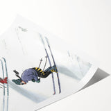 New Yorker Poster - 2000 Skiers Racing Down the Mountain Art Print