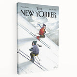 New Yorker Poster - 2000 Skiers Racing Down the Mountain Art Print