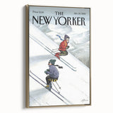 New Yorker Poster - 2000 Skiers Racing Down the Mountain Art Print