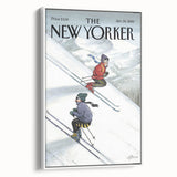 New Yorker Poster - 2000 Skiers Racing Down the Mountain Art Print
