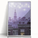 Vintage New Yorker Poster - New Year's Eve Diner Art Print