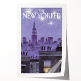 Vintage New Yorker Poster - New Year's Eve Diner Art Print