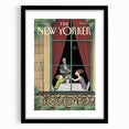 Vintage New Yorker Poster - Beach Scene with Seagulls Art Print