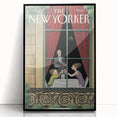 Vintage New Yorker Poster - Beach Scene with Seagulls Art Print
