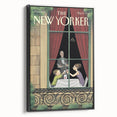 Vintage New Yorker Poster - Beach Scene with Seagulls Art Print