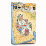 Vintage New Yorker Poster - Big Ben & Flying Bird Art Print