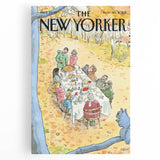 Vintage New Yorker Poster - Big Ben & Flying Bird Art Print