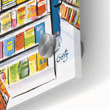 Vintage New Yorker Poster - Bookstore Scene Wall Art Print