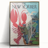 Vintage New Yorker Poster - Lobster Sign Wall Art Print