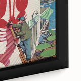 Vintage New Yorker Poster - Lobster Sign Wall Art Print