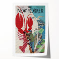 Vintage New Yorker Poster - Lobster Sign Wall Art Print