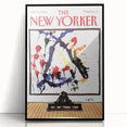 Vintage New Yorker Poster - Art Lovers in Gallery Wall Art Print