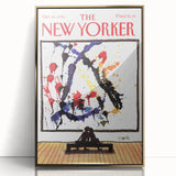 Vintage New Yorker Poster - Art Lovers in Gallery Wall Art Print
