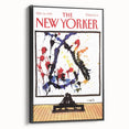 Vintage New Yorker Poster - Art Lovers in Gallery Wall Art Print
