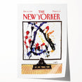 Vintage New Yorker Poster - Art Lovers in Gallery Wall Art Print