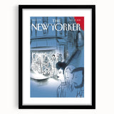 Vintage New Yorker Poster - Night Out in the City Wall Art Print