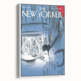 Vintage New Yorker Poster - Night Out in the City Wall Art Print