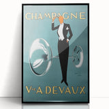 Champagne Devaux Vintage Poster – Retro Advertising Wall Art