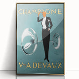 Champagne Devaux Vintage Poster – Retro Advertising Wall Art