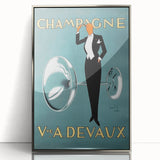 Champagne Devaux Vintage Poster – Retro Advertising Wall Art