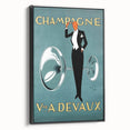 Champagne Devaux Vintage Poster – Retro Advertising Wall Art