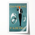 Champagne Devaux Vintage Poster – Retro Advertising Wall Art