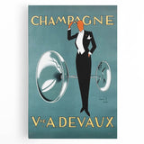 Champagne Devaux Vintage Poster – Retro Advertising Wall Art