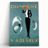 Champagne Devaux Vintage Poster – Retro Advertising Wall Art