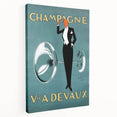 Champagne Devaux Vintage Poster – Retro Advertising Wall Art