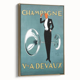 Champagne Devaux Vintage Poster – Retro Advertising Wall Art
