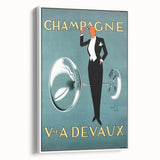 Champagne Devaux Vintage Poster – Retro Advertising Wall Art