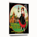 Amaro Valsesia Vintage Poster: Retro Advertising Wall Art Print