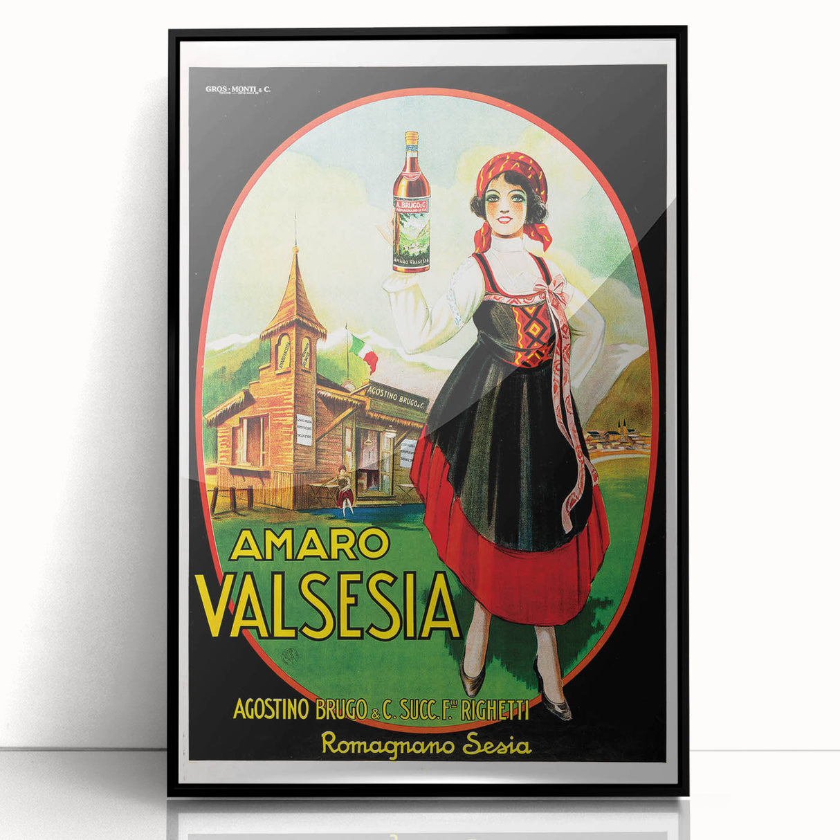 Amaro Valsesia Vintage Poster: Retro Advertising Wall Art Print